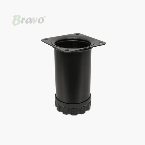 Ніжка меблева Bravo Barrel D51 чорна, 60 мм
