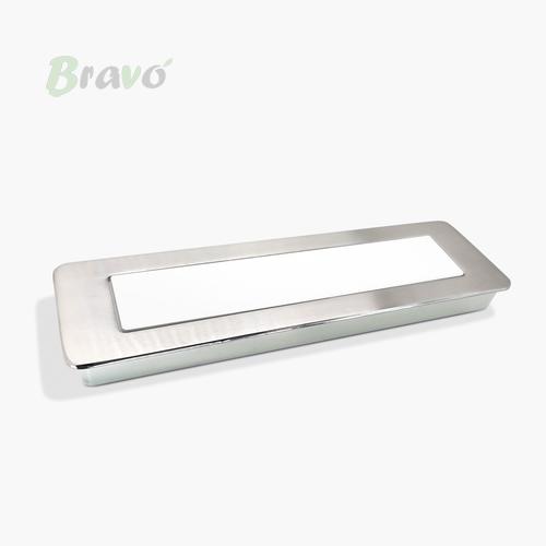 Ручка Bravo Insert/ 160, інокс-біла   Н_З