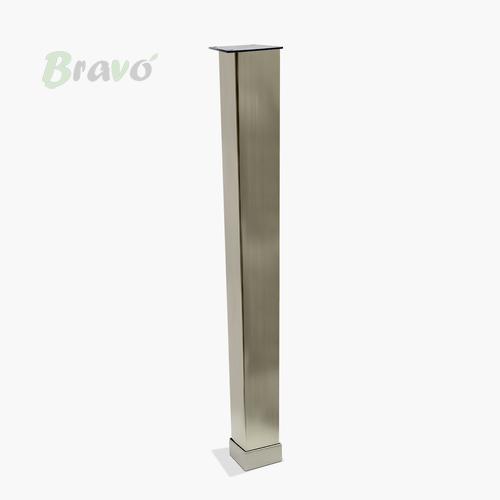 Ніжка меблева Bravo Tower 40*40*400, інокс