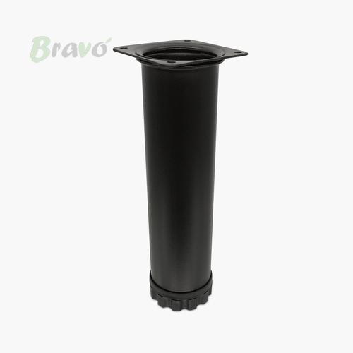 Ніжка меблева Bravo Barrel D51 чорна, 250 мм