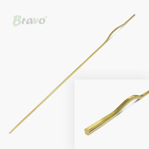 Ручка Bravo Long Twist брашоване золото