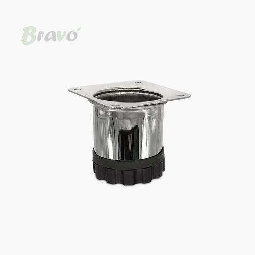 Ніжка меблева Bravo Barrel D51 хром, 60 мм