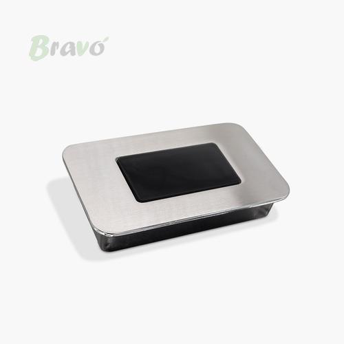 Ручка Bravo Insert/ 64, інокс-чорна   Н_З