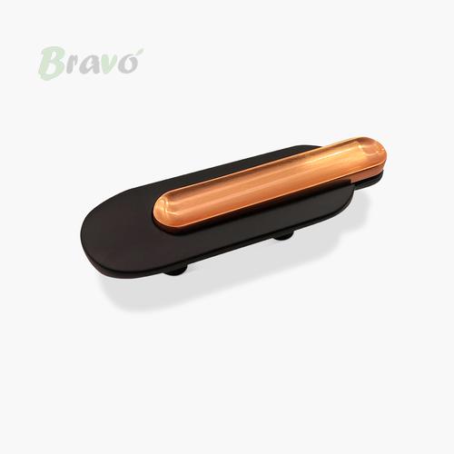 Ручка Bravo Spine/ 32, чорна+матова мідь   Н_З
