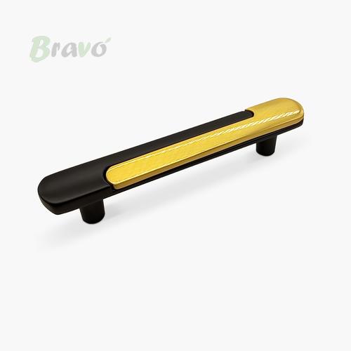 Ручка Bravo Part/ 96, чорна+матове золото   Н_З