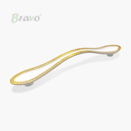 Ручка Bravo Orchid/ 128, білий+золото