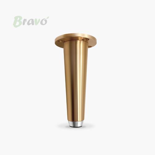 Ніжка меблева Bravo Nail 100 мм, брашоване золото