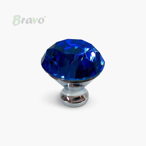 Ручка Bravo Lotus хром+синій
