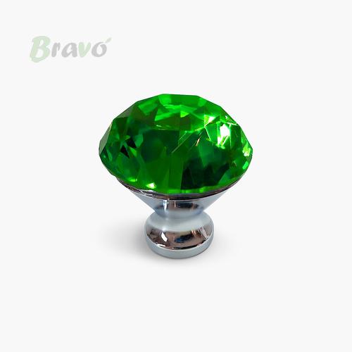 Ручка Bravo Lotus хром+зелений
