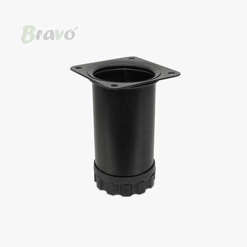 Ніжка меблева Bravo Barrel D51 чорна, 100 мм