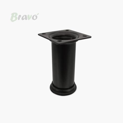 Ніжка меблева Bravo Stump D32 чорна, 80 мм