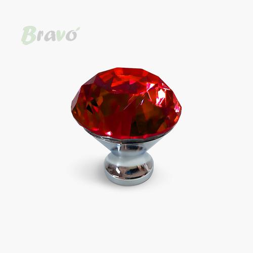 Ручка Bravo Lotus хром+червоний