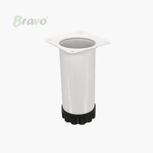 Ніжка меблева Bravo Barrel D51 біла, 120 мм