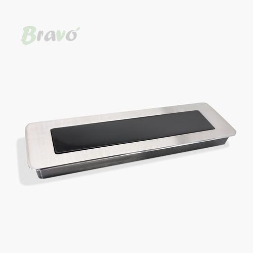 Ручка Bravo Insert/ 160, інокс-чорна   Н_З