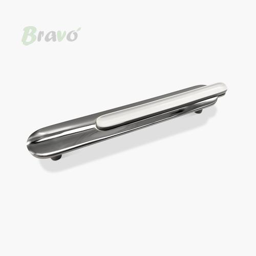 Ручка Bravo Spine/ 128, хром+біла   Н_З