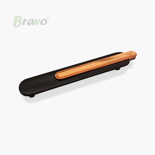 Ручка Bravo Spine/ 128, чорна+матова мідь   Н_З