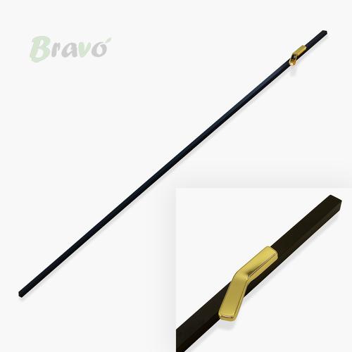 Ручка Bravo Long M права, чорний+золото