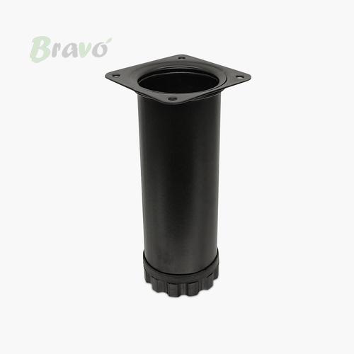 Ніжка меблева Bravo Barrel D51 чорна, 150 мм