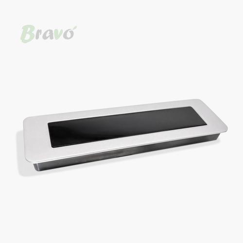 Ручка Bravo Insert/ 160, матовий хром-чорна   Н_З