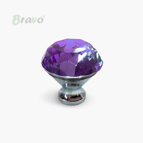 Ручка Bravo Lotus хром+фіолетовий