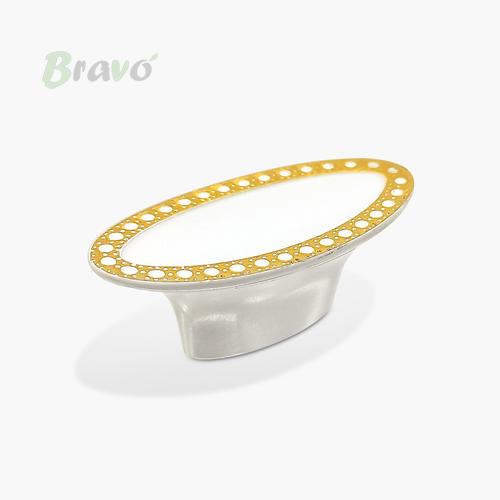 Ручка Bravo Orchid/ 16, білий+золото