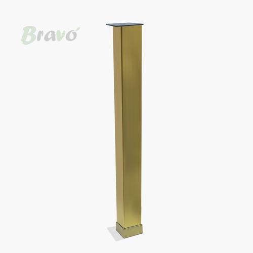 Ніжка меблева Bravo Tower 40*40*400, золото браш
