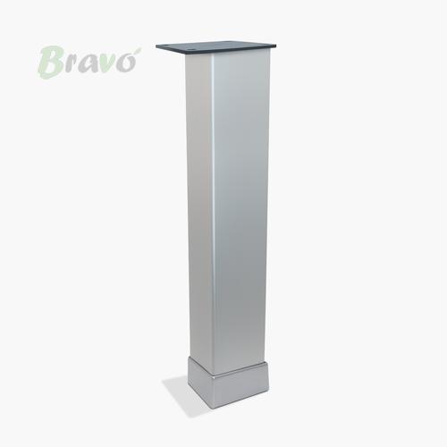 Ніжка меблева Bravo Tower 40*40*200, матовий хром