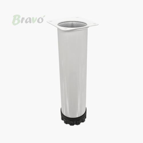 Ніжка меблева Bravo Barrel D51 біла, 400 мм