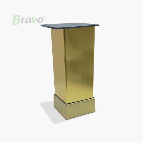 Ніжка меблева Bravo Tower 40*40*100, золото браш