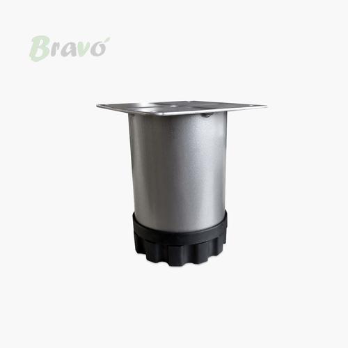 Ніжка меблева Bravo Barrel D51 матовий хром, 80 мм