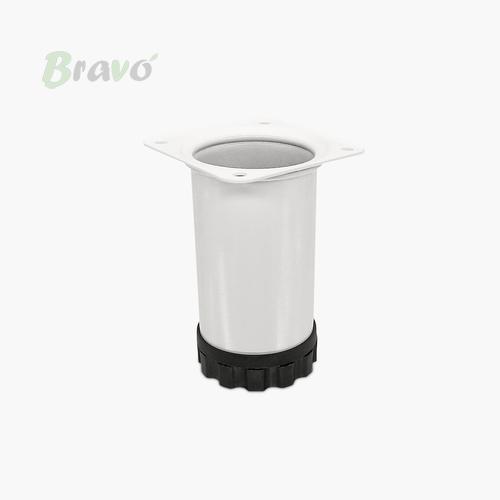 Ніжка меблева Bravo Barrel D51 біла, 100 мм