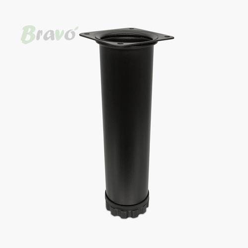 Ніжка меблева Bravo Barrel D51 чорна, 200 мм